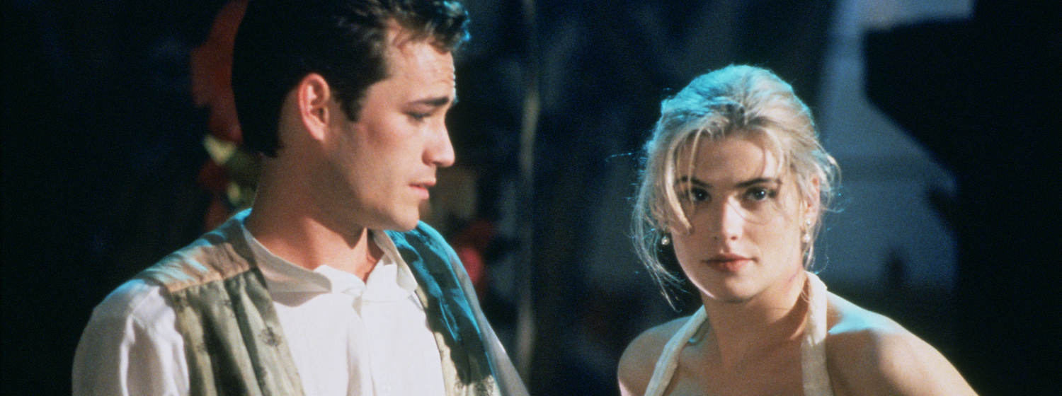 Kristy Swanson and Luke Perry in Buffy the Vampire Slayer