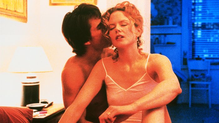 Nicole Kidman and Tom Cruise embrace in Eyes Wide Shut
