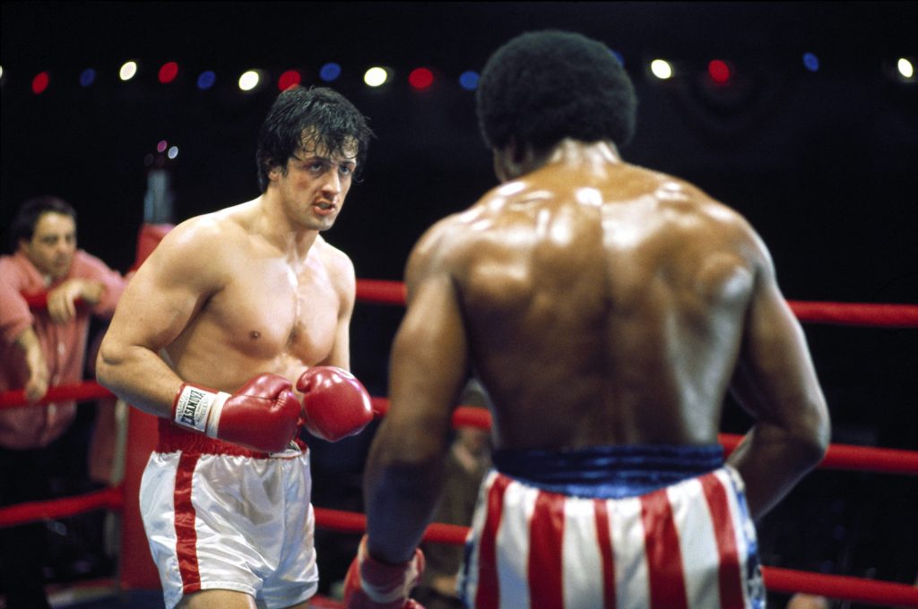 Rocky and Apollo Creed face off in Rocky