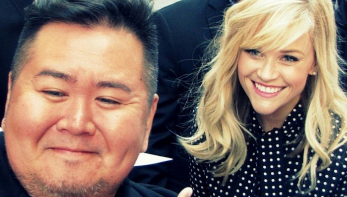 Will Wong and Reese Witherspoon pose for a selfie