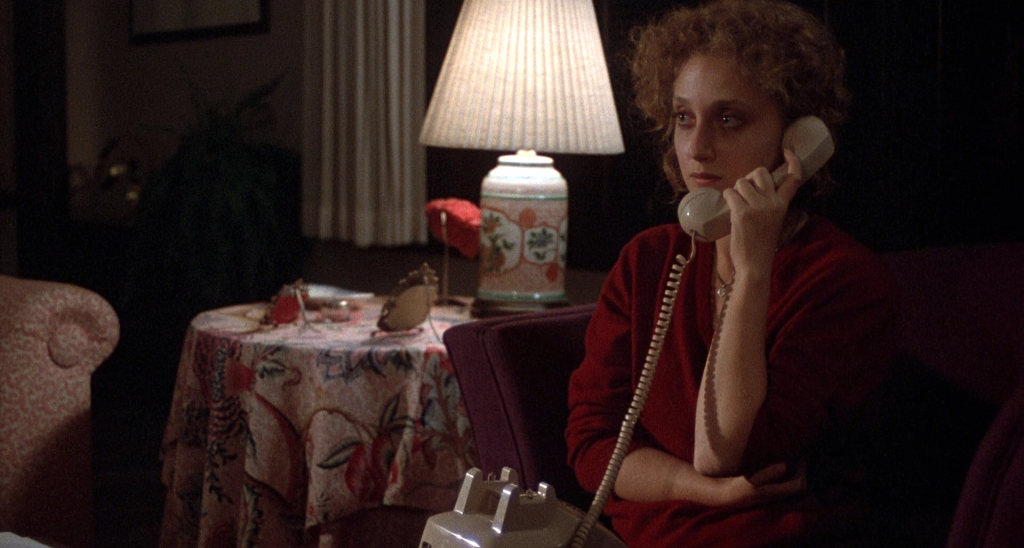 Carol Kane answers the phone in "When a Stranger Calls"