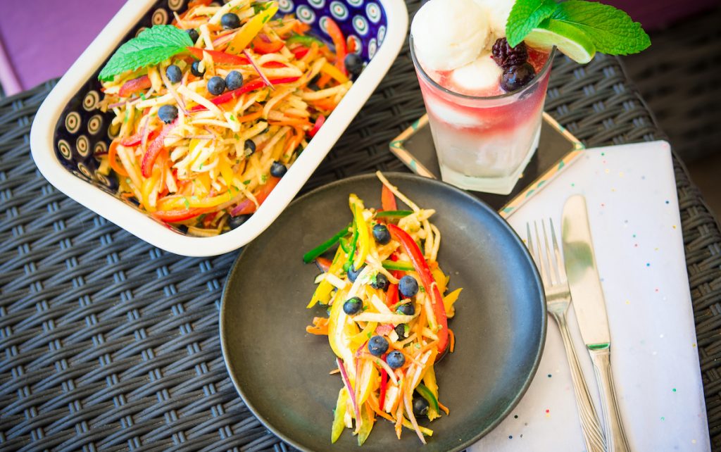 rainbow jicama slaw