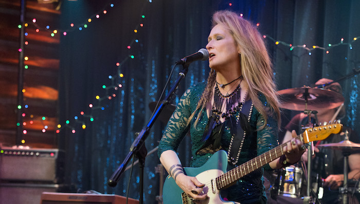 Meryl Streep as Ricki performs on stage in Ricki and the Flash