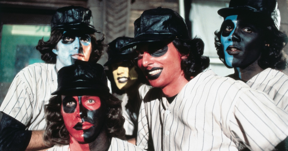 The Baseball Furies in The Warriors (young men in clown make up wearing baseball uniforms)